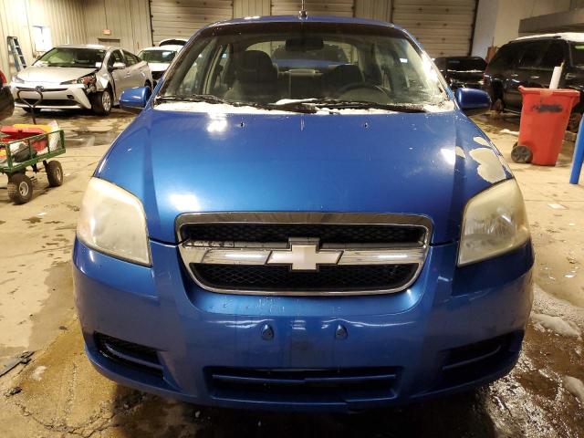 KL1TD56E29B400247 - 2009 CHEVROLET AVEO LS BLUE photo 5