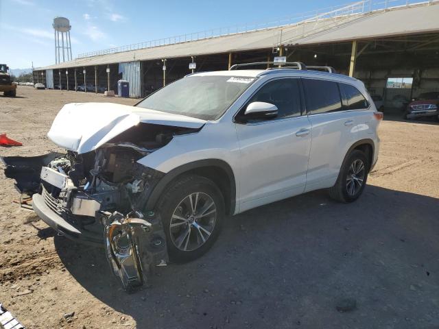 5TDKKRFH7GS506419 - 2016 TOYOTA HIGHLANDER XLE WHITE photo 1