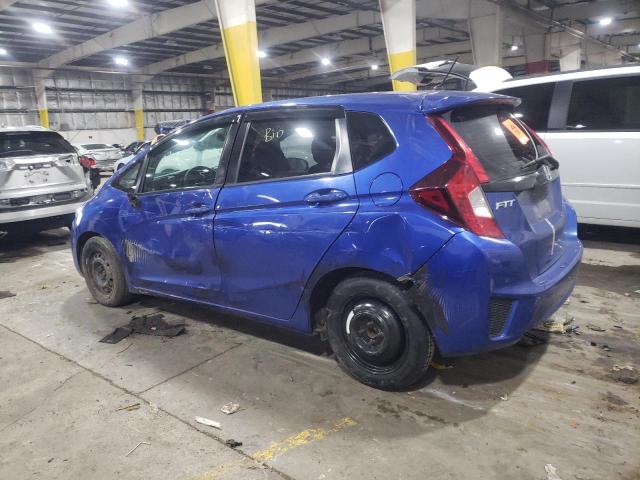 JHMGK5H59GX006501 - 2016 HONDA FIT LX BLUE photo 2