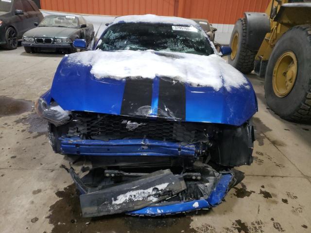 1FA6P8TH3J5161247 - 2018 FORD MUSTANG BLUE photo 5