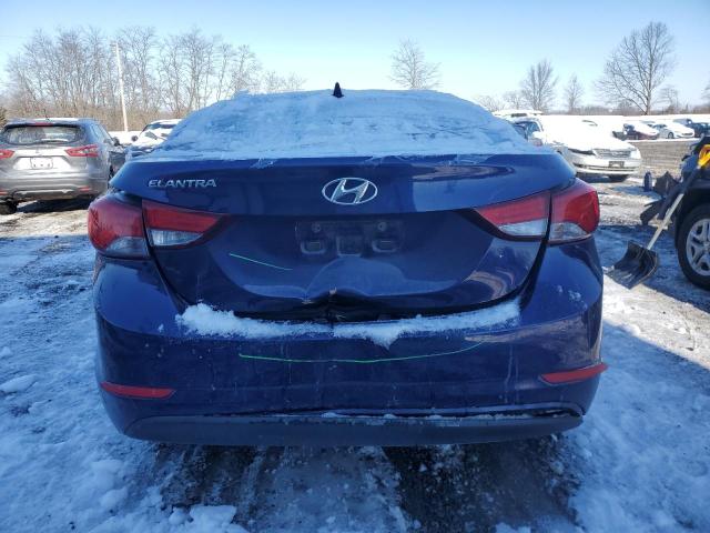 5NPDH4AE3EH478869 - 2014 HYUNDAI ELANTRA SE BLUE photo 6