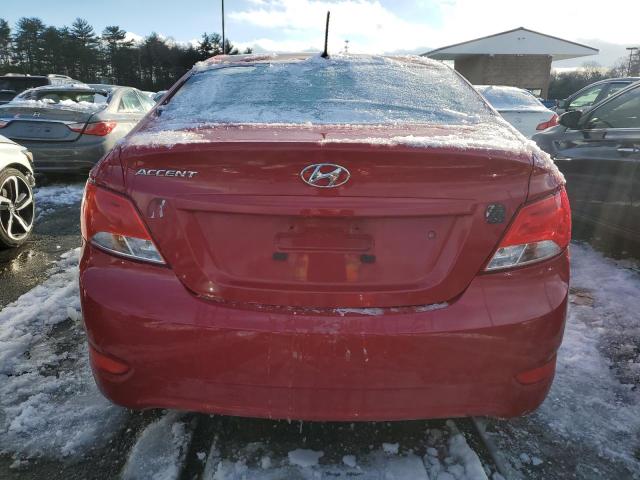 KMHCT4AE8HU345542 - 2017 HYUNDAI ACCENT SE RED photo 6