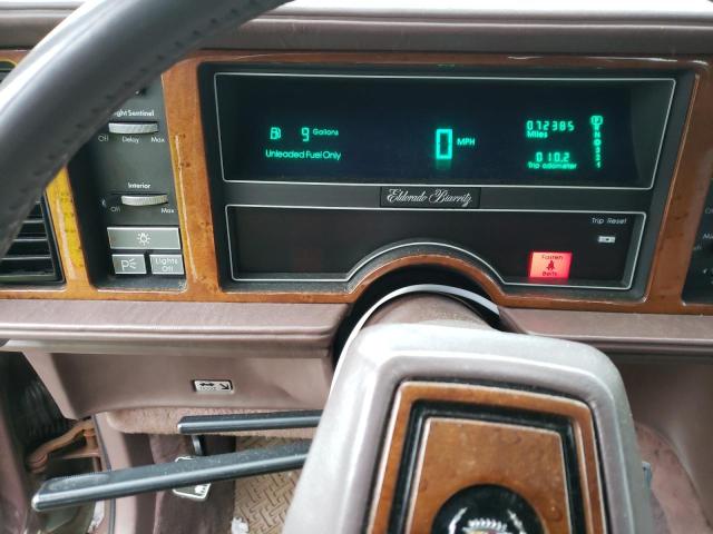 1G6EL1153KU618585 - 1989 CADILLAC ELDORADO BROWN photo 9