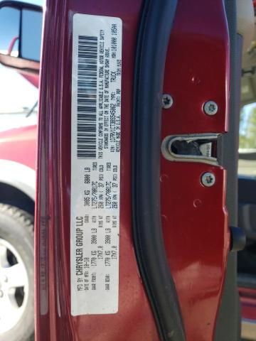 1D7RV1CT3BS545062 - 2011 DODGE RAM 1500 RED photo 12