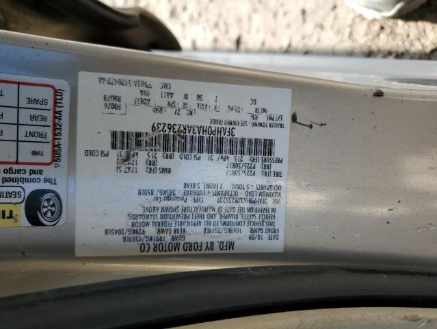 3FAHP0HA3AR236239 - 2010 FORD FUSION SE GRAY photo 12