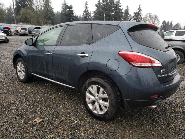 JN8AZ1MU6EW407729 - 2014 NISSAN MURANO S BLUE photo 2