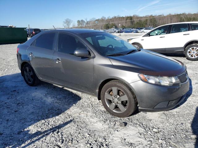 KNAFU4A20D5687928 - 2013 KIA FORTE EX GRAY photo 4