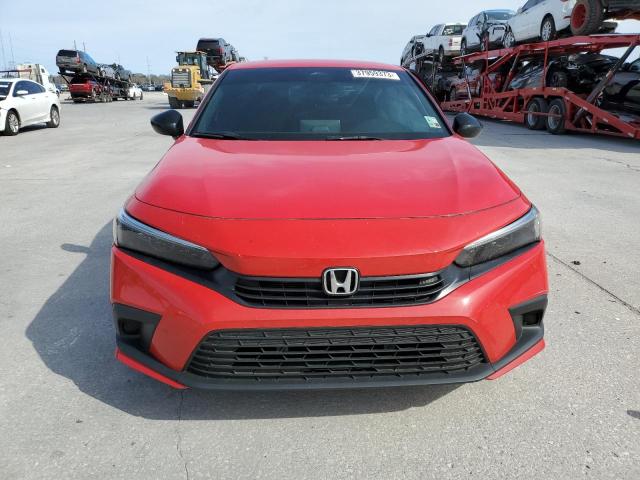 2HGFE2F57NH514247 - 2022 HONDA CIVIC SPORT 红色 照片 5