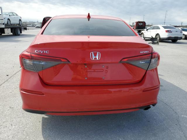 2HGFE2F57NH514247 - 2022 HONDA CIVIC SPORT 红色 照片 6