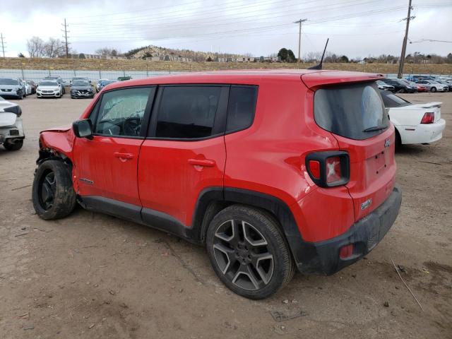 ZACNJCAB2MPM31697 - 2021 JEEP RENEGADE SPORT RED photo 2