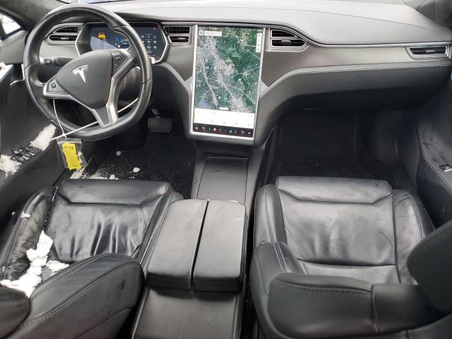 5YJSA1E12HF197022 - 2017 TESLA MODEL S BLUE photo 8
