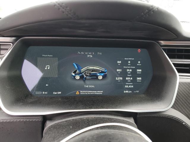 5YJSA1E12HF197022 - 2017 TESLA MODEL S BLUE photo 9