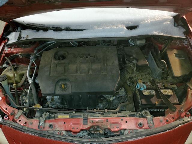 5YFBU4EE0DP138710 - 2013 TOYOTA COROLLA BASE RED photo 11