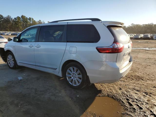 5TDDZ3DCXHS172915 - 2017 TOYOTA SIENNA XLE WHITE photo 2