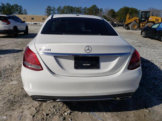 55SWF4JB4HU230670 - 2017 MERCEDES-BENZ C 300 WHITE photo 6