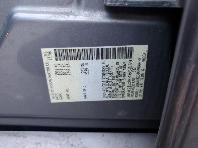 1N4AL21EX9N465859 - 2009 NISSAN ALTIMA 2.5 GRAY photo 12