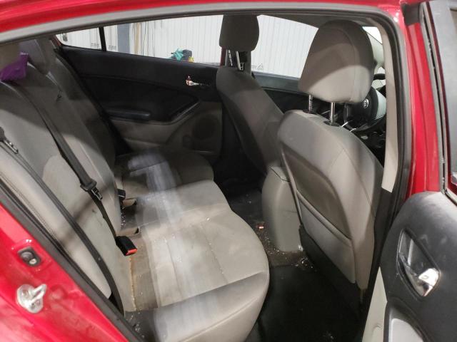 KNAFX4A66E5204549 - 2014 KIA FORTE LX RED photo 10