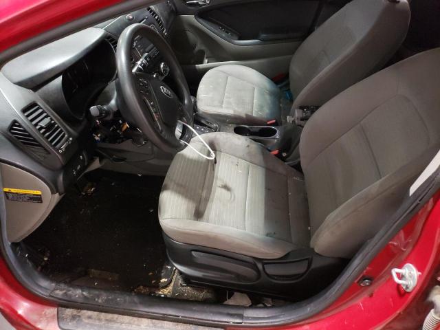 KNAFX4A66E5204549 - 2014 KIA FORTE LX RED photo 7