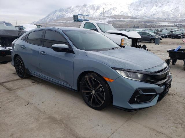 SHHFK7H4XLU212588 - 2020 HONDA CIVIC SPORT 蓝色 照片 4