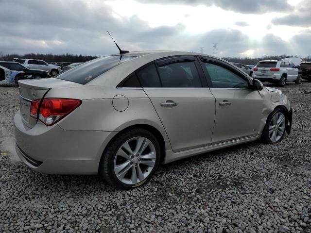 1G1PG5SB6D7113592 - 2013 CHEVROLET CRUZE LTZ GOLD photo 3