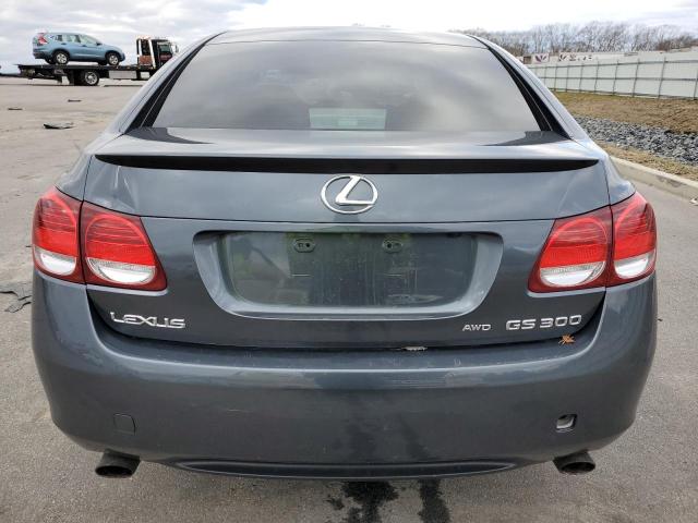 JTHCH96S260006862 - 2006 LEXUS GS 300 BLUE photo 6