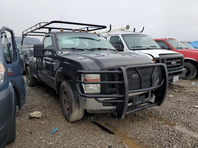 1FDWF34548ED70331 - 2008 FORD F350 SRW SUPER DUTY BLACK photo 4