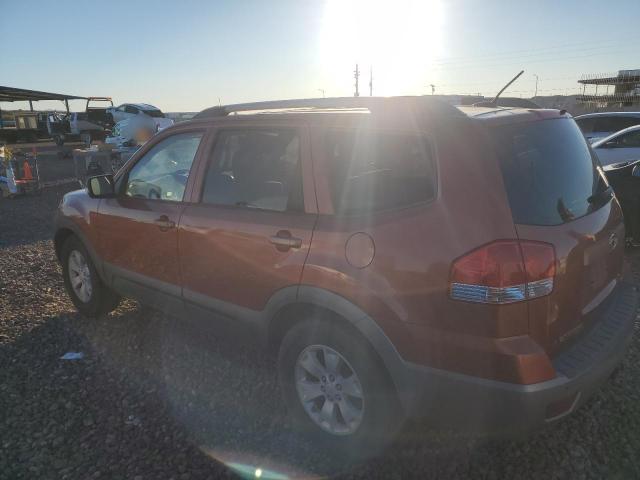 KNDJJ741195014521 - 2009 KIA BORREGO LX ORANGE photo 2