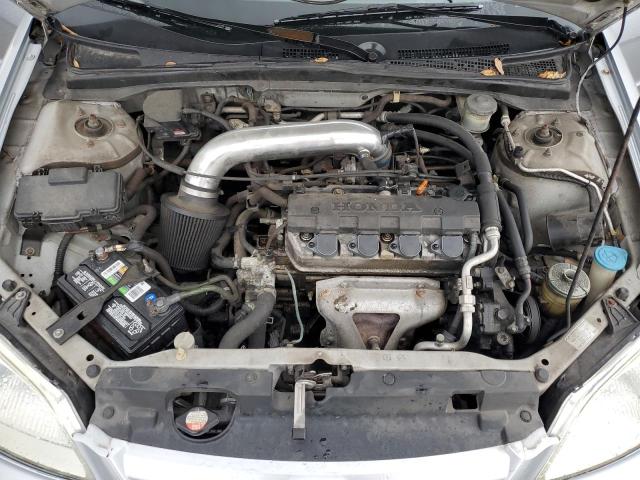 1HGES16511L029842 - 2001 HONDA CIVIC LX SILVER photo 11