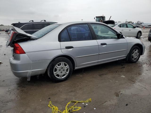 1HGES16511L029842 - 2001 HONDA CIVIC LX SILVER photo 3