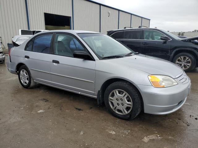 1HGES16511L029842 - 2001 HONDA CIVIC LX SILVER photo 4