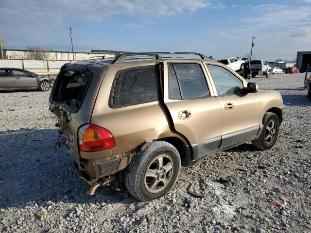 KM8SC13E64U744015 - 2004 HYUNDAI SANTA FE G GOLD photo 3