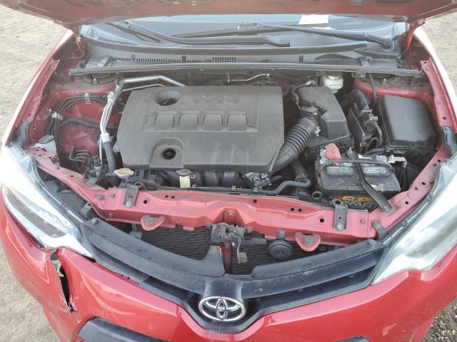 5YFBURHE6EP140939 - 2014 TOYOTA COROLLA L RED photo 11