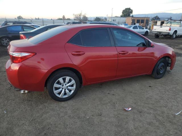 5YFBURHE6EP140939 - 2014 TOYOTA COROLLA L RED photo 3