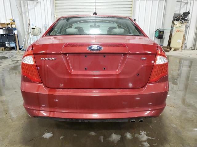 3FAHP0HA9AR224886 - 2010 FORD FUSION SE RED photo 6