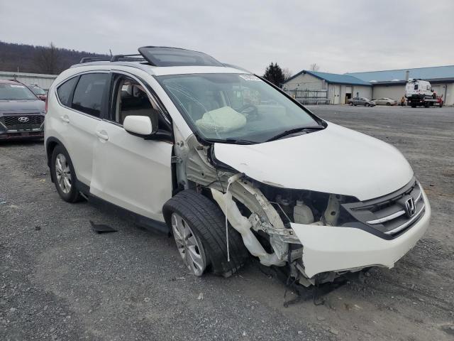 5J6RM4H70DL071878 - 2013 HONDA CR-V EXL WHITE photo 4