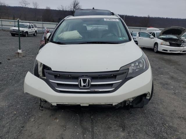 5J6RM4H70DL071878 - 2013 HONDA CR-V EXL WHITE photo 5