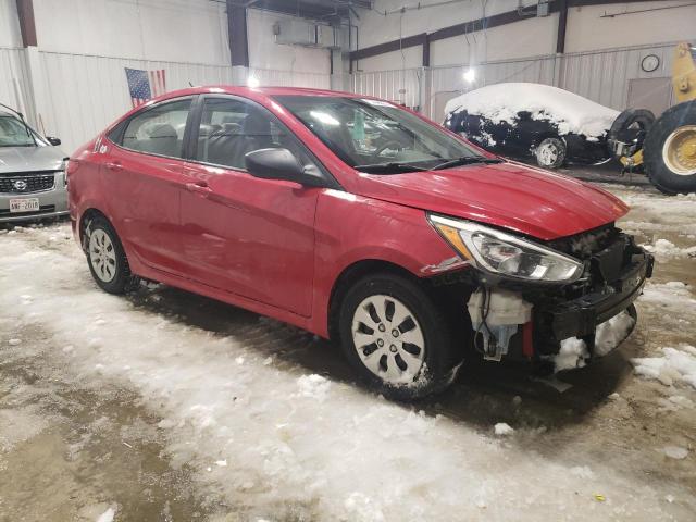 KMHCT4AE0HU222866 - 2017 HYUNDAI ACCENT SE RED photo 4