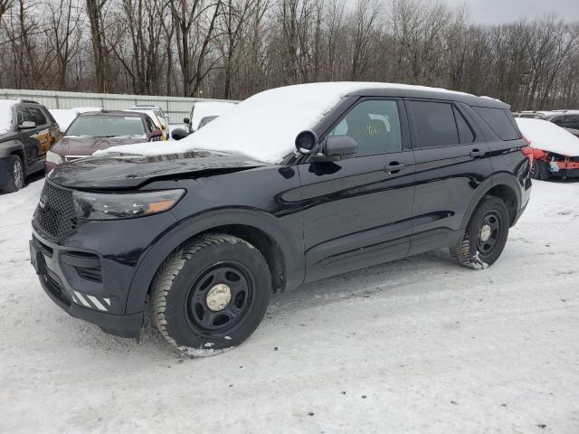 1FM5K8AB9NGA48413 - 2022 FORD EXPLORER POLICE INTERCEPTOR Schwarz Foto 1