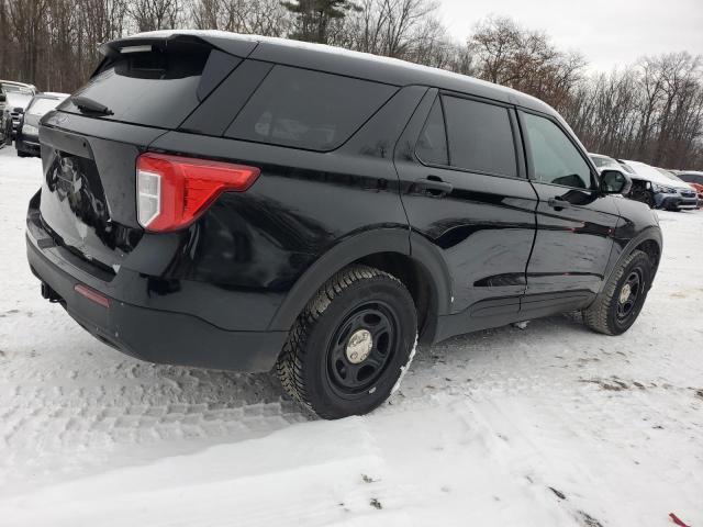1FM5K8AB9NGA48413 - 2022 FORD EXPLORER POLICE INTERCEPTOR Schwarz Foto 3