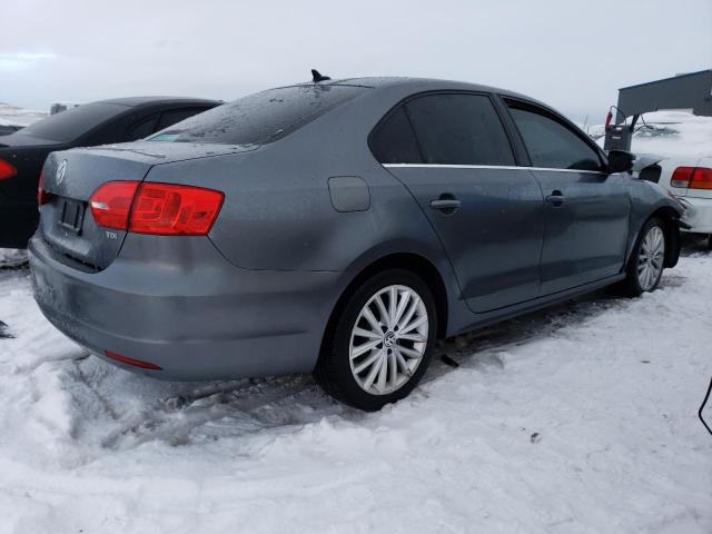 3VWLL7AJXDM357688 - 2013 VOLKSWAGEN JETTA TDI GRAY photo 3