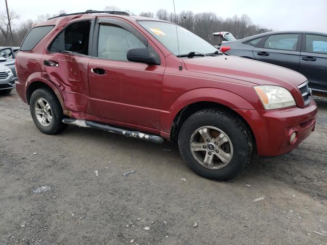 KNDJC733655497463 - 2005 KIA SORENTO EX BURGUNDY photo 4