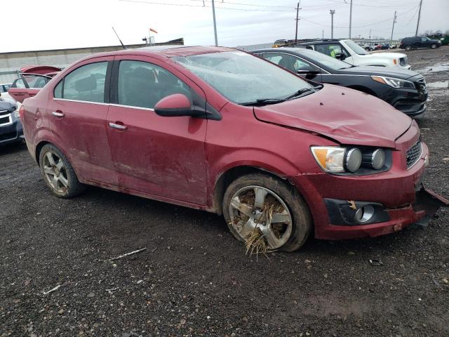 1G1JE5SH7C4136539 - 2012 CHEVROLET SONIC LTZ MAROON photo 4