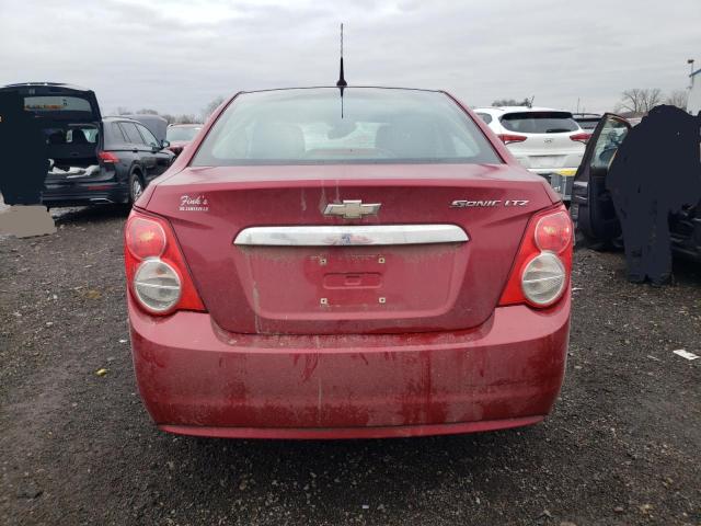 1G1JE5SH7C4136539 - 2012 CHEVROLET SONIC LTZ MAROON photo 6