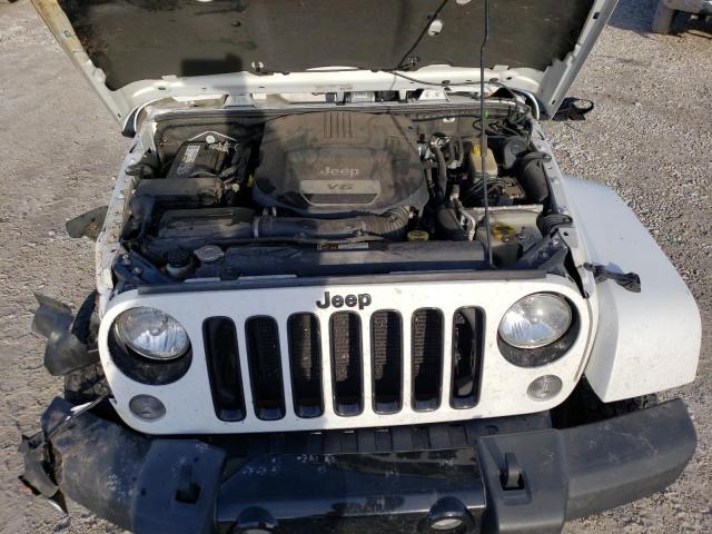 1C4BJWEG2EL210880 - 2014 JEEP WRANGLER U SAHARA WHITE photo 11