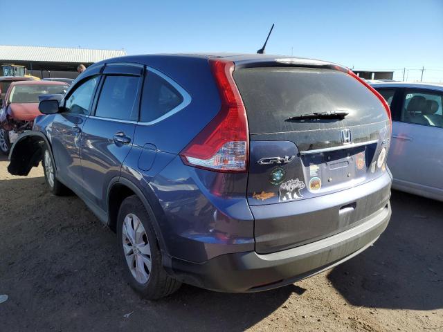 2HKRM4H54DH630437 - 2013 HONDA CR-V EX BLUE photo 2