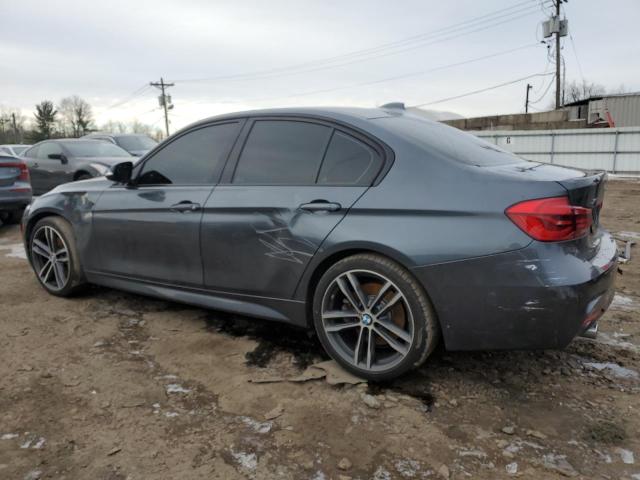 WBA8B7C53JA585761 - 2018 BMW 340 XI GRAY photo 2