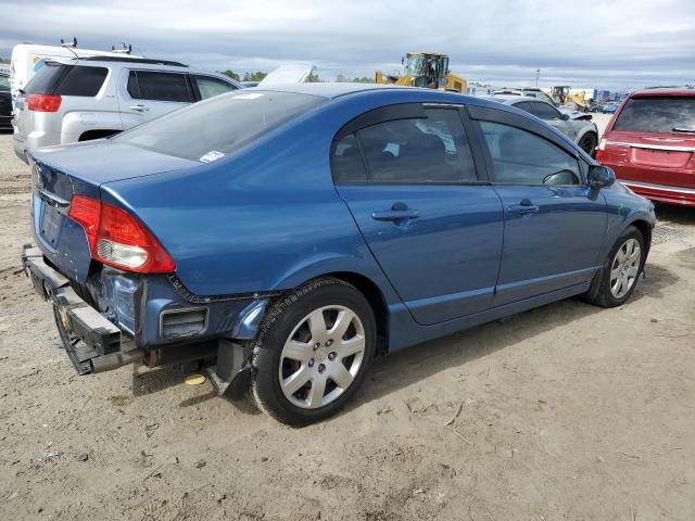 2HGFA16549H537030 - 2009 HONDA CIVIC LX BLUE photo 3