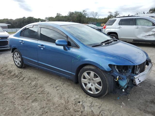 2HGFA16549H537030 - 2009 HONDA CIVIC LX BLUE photo 4