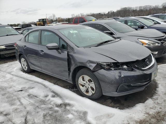 19XFB2F57EE033594 - 2014 HONDA CIVIC LX GRAY photo 4