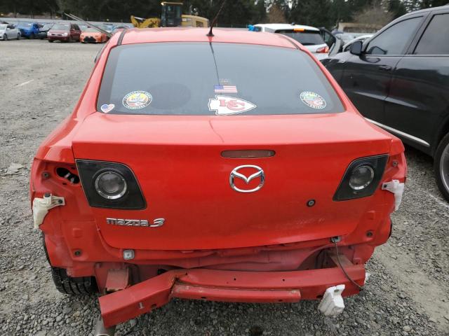 JM1BK12F571714284 - 2007 MAZDA 3 I RED photo 6